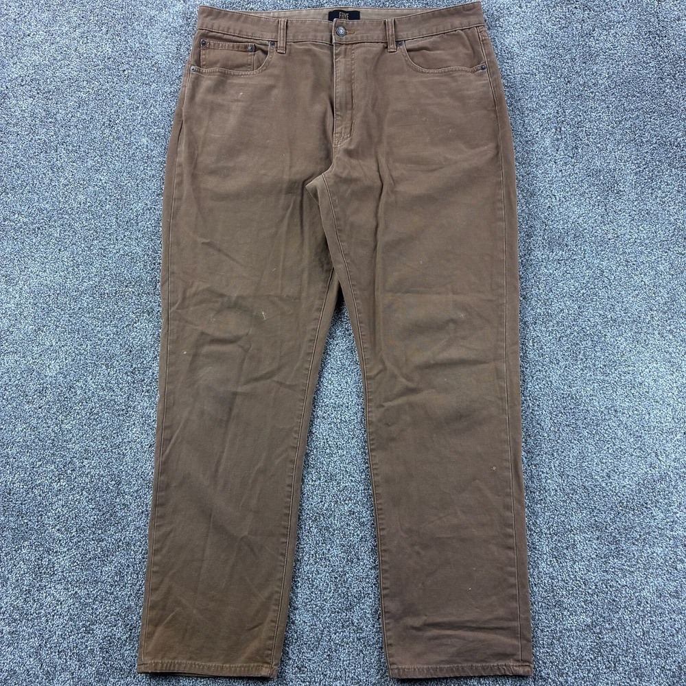 Frye Chino Pants Men's 38x32‎ Brown Canvas Outdoor Fishing Hiking Workwear Khaki